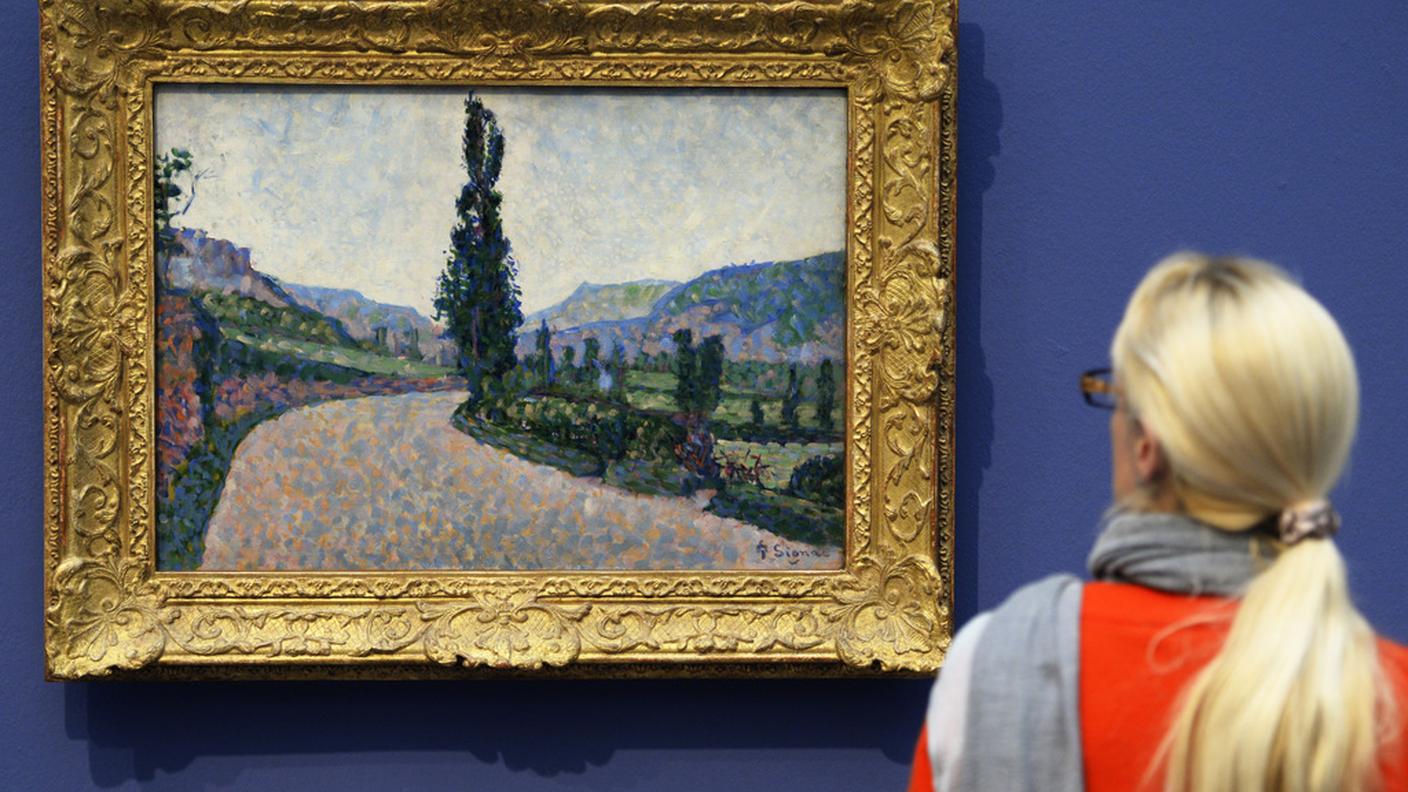 L'esposizione comprende anche quest'opera di Paul Signac