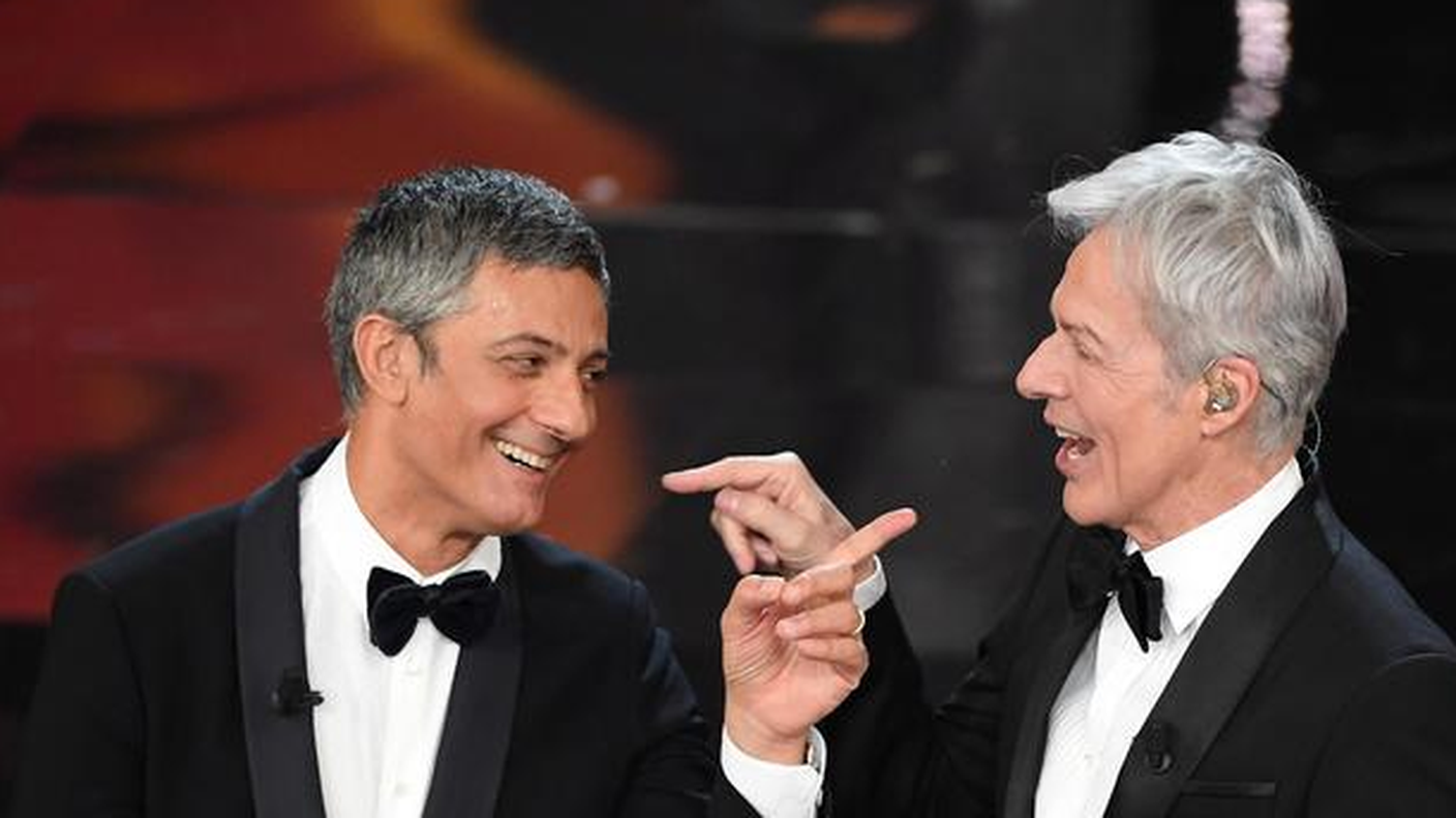 Fiorello e Claudio Baglioni al Festival della canzone italiana