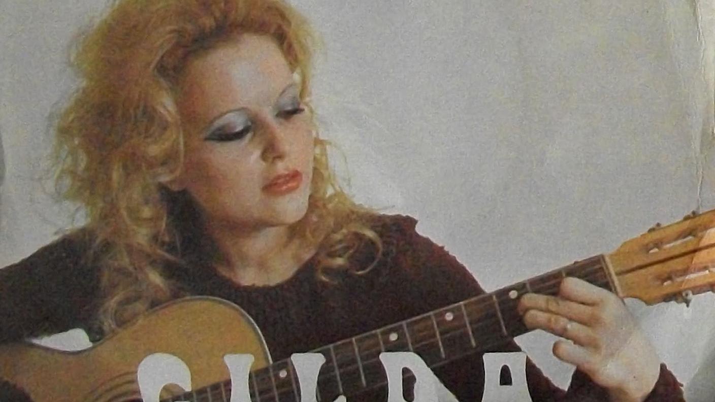 Un dettaglio della copertina di 'Far tacere il cuore', 45 giri di Gilda pubblicato nel 1972
