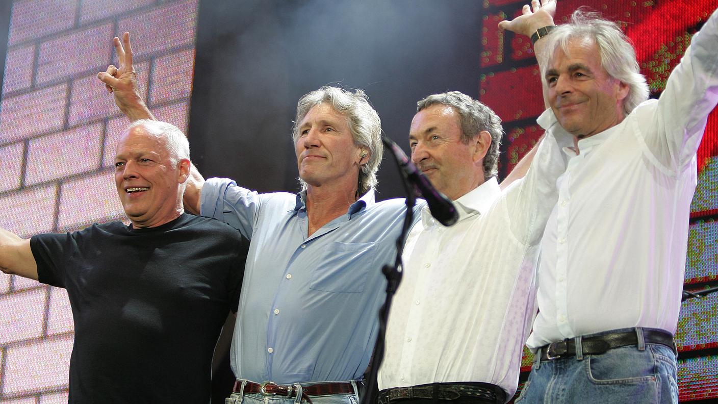 Dave Gilmour, Roger Waters, Nick Mason e Rick Wright 