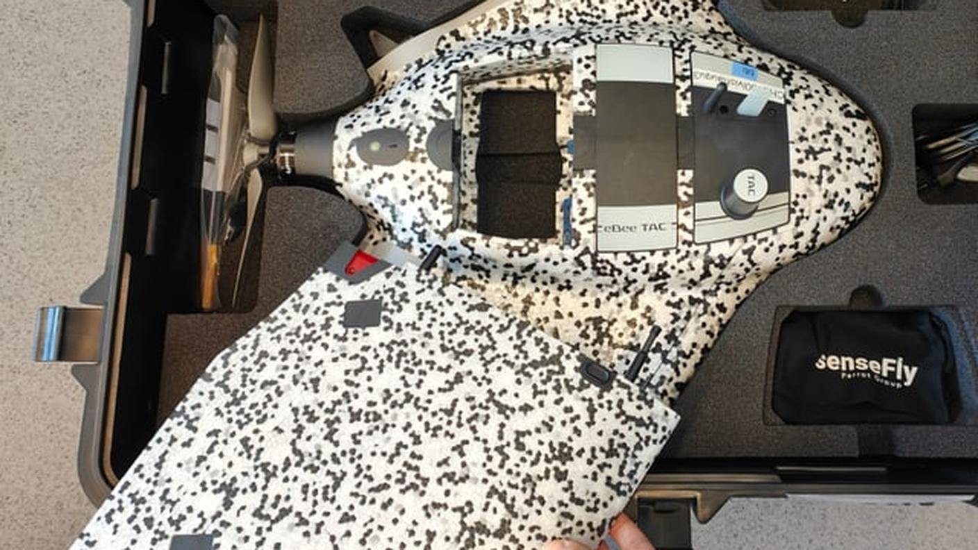 "Sensefly": un drone leggero e autonomo che può essere dotato di vari sensori per diversi usi