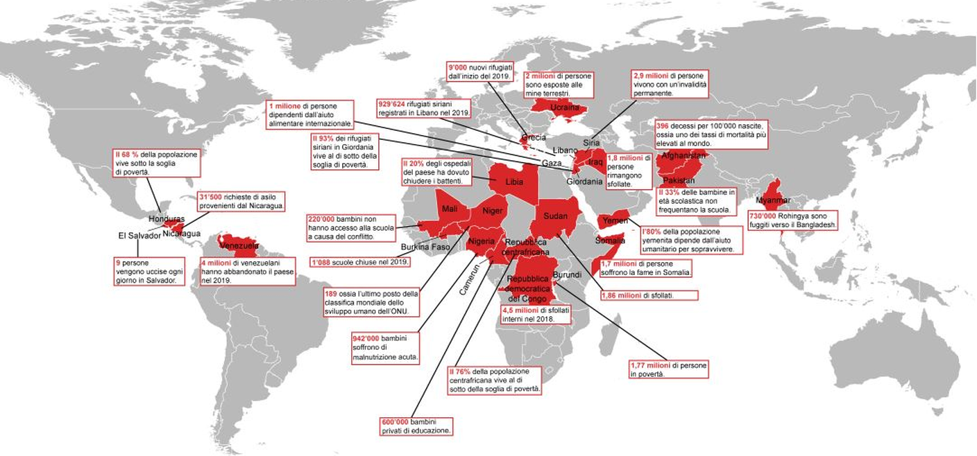 Ventisei crisi dimenticate nel mondo