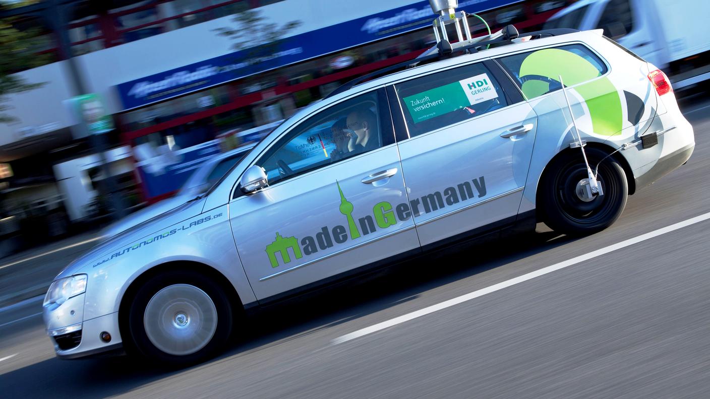 La VW Passat a guida autonoma della Freie Universität Berlin
