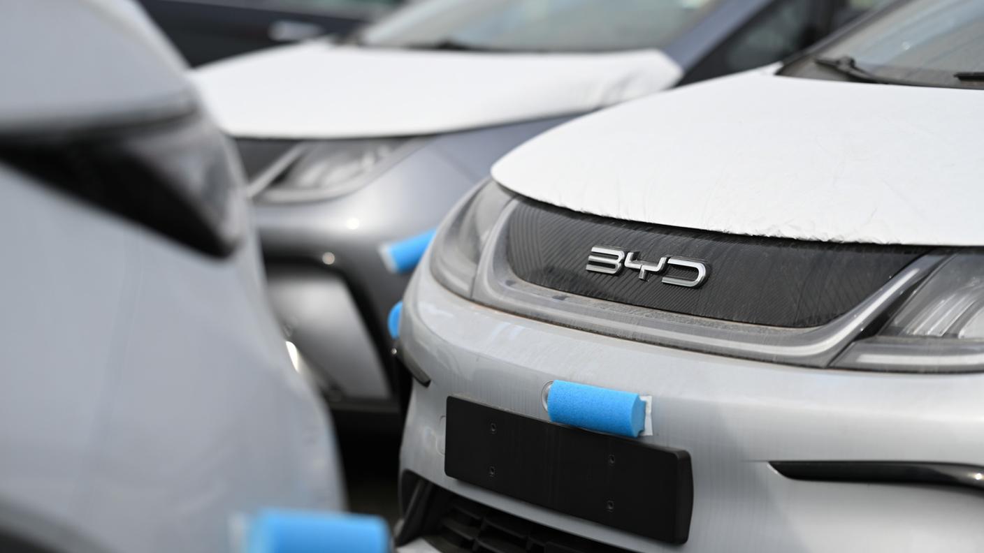 Vetture BYD pronte per essere vendute
