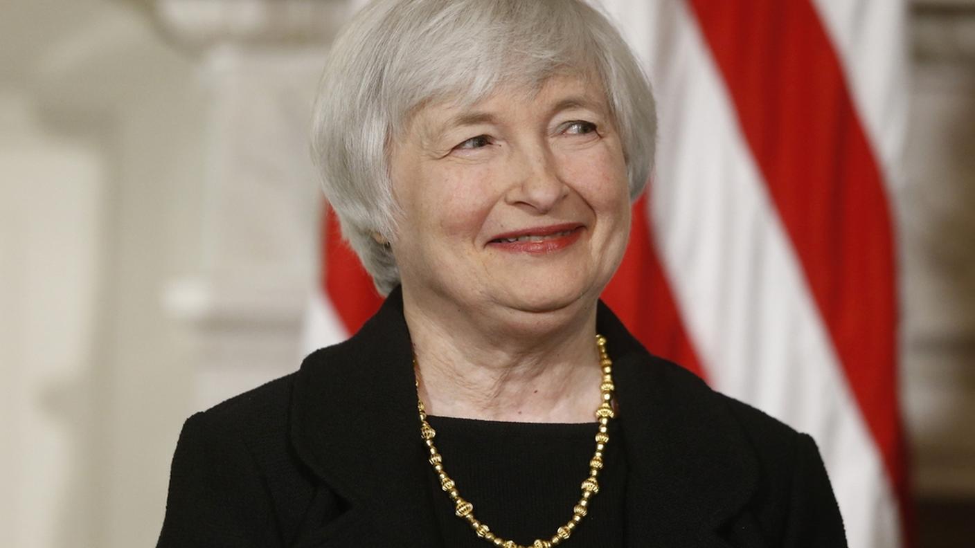 La presidente della Federal Reserve, Janet Yellen