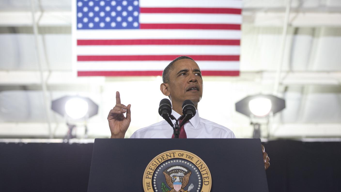 Il prodotto interno lordo va su. Barack Obama durante un recente discorso all'Università della Carolina del Nord a proposito della situazione economica