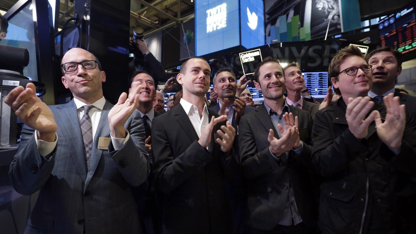 Dick Costolo e Jack Dorsey soddisfatti al primo giorno di Borsa di Twitter