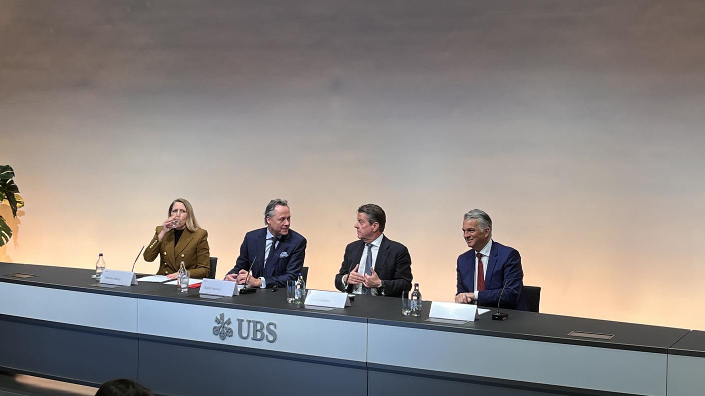 Da sinistra: Marsha Askins, Ralph Hamers, Colm Kelleher e Sergio Ermotti