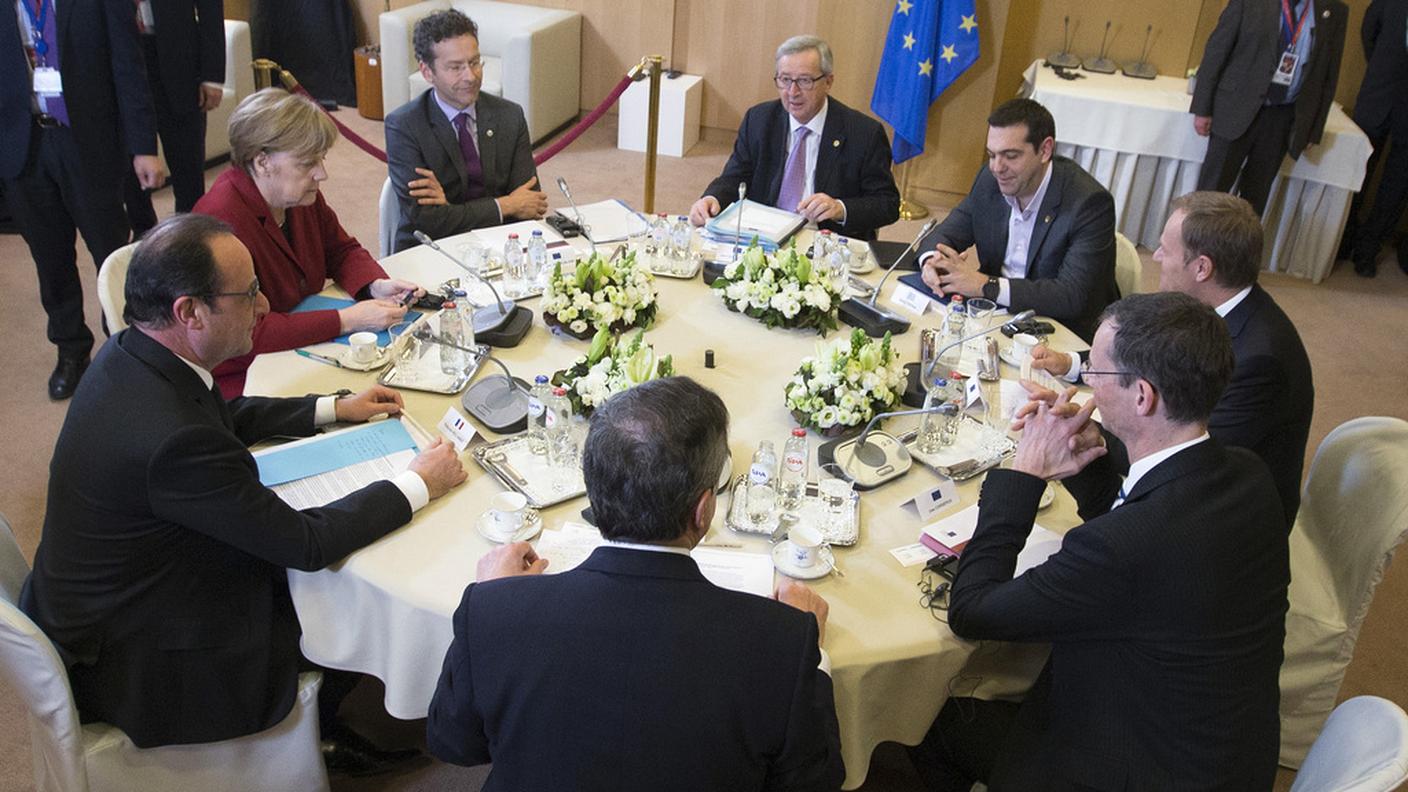 Un momento dell'incontro a Bruxelles