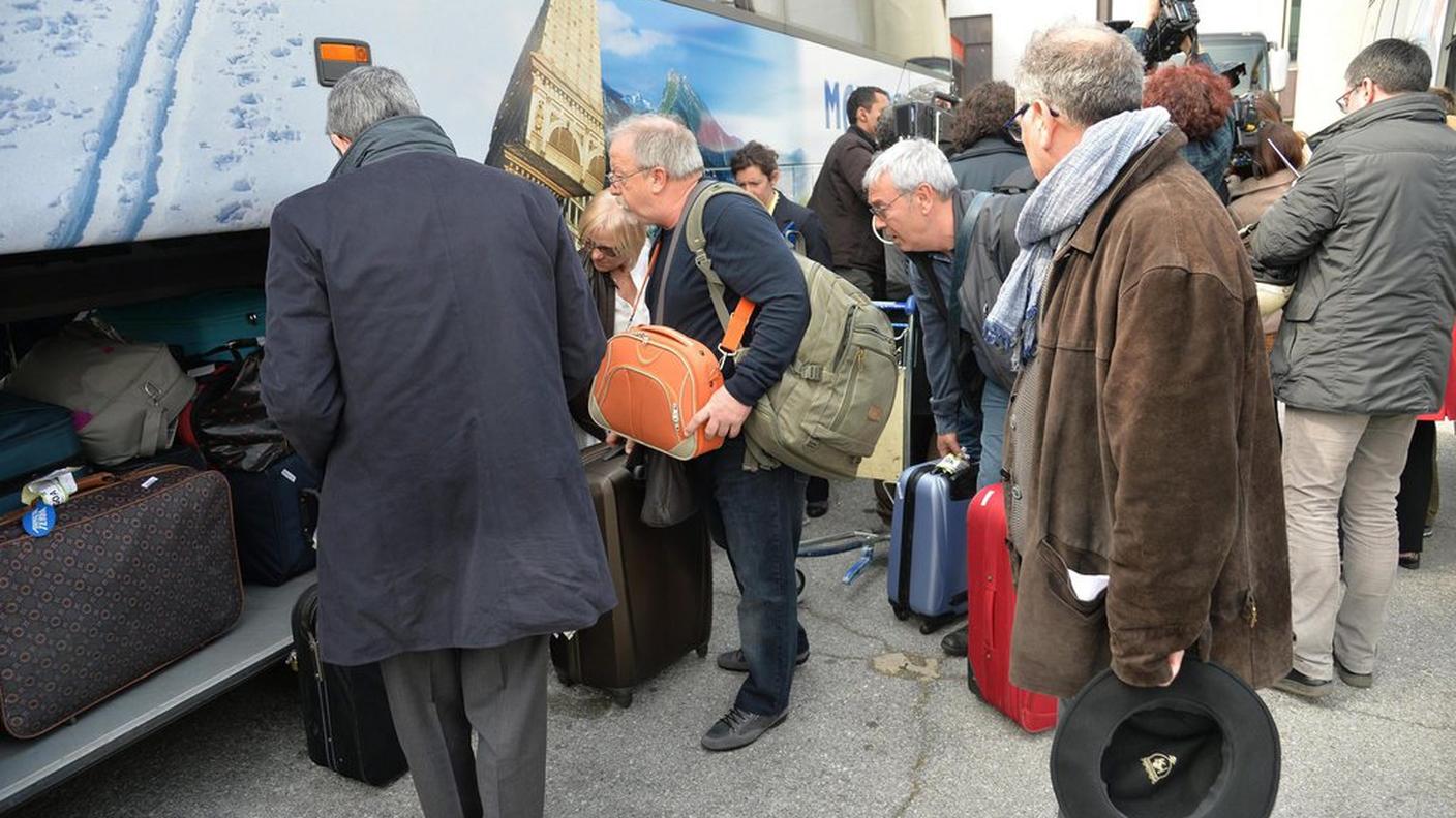 Il rientro dei sopravvissuti a Torino