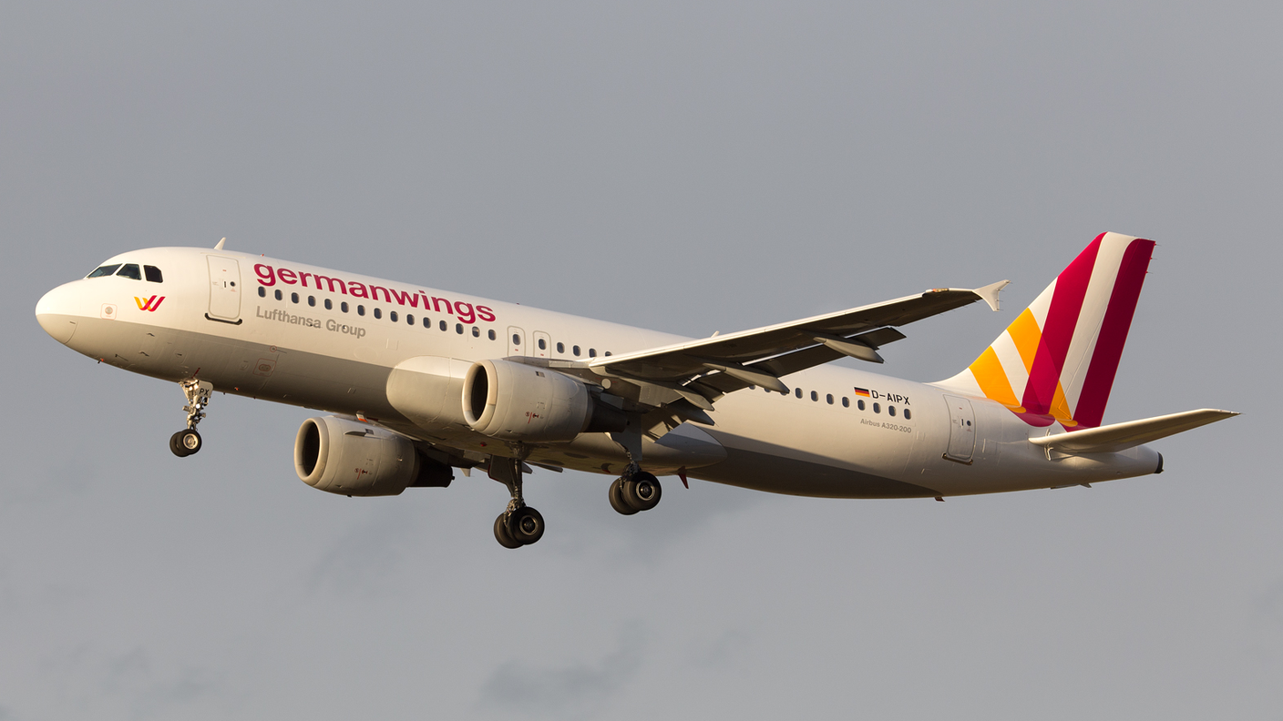 L'A320 D-AIPX della Germanwings precipitato