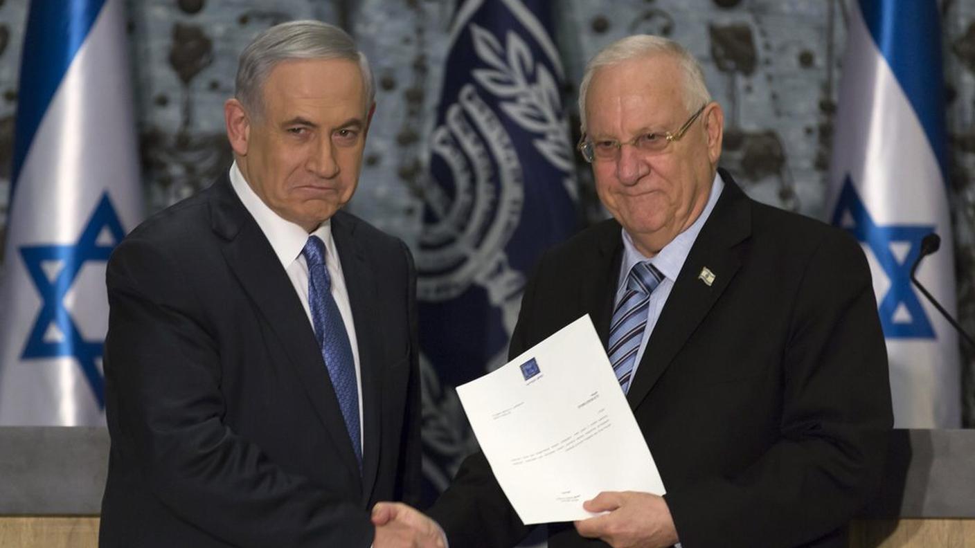 Benjamin Netanyahu con il presidente Reuven Rivlin