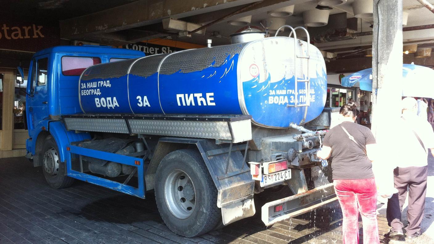 Cisterne di acqua potabile a disposizione dei cittadini 