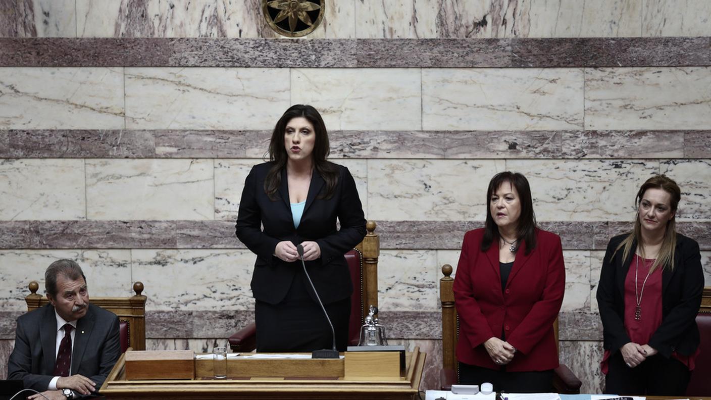 Zoe Constantopoulou, presidente del Parlamento greco