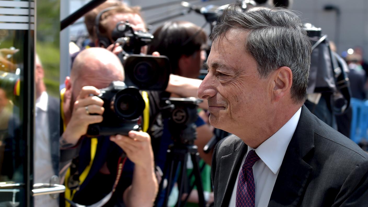 Il presidente della Banca centrale europea, Mario Draghi