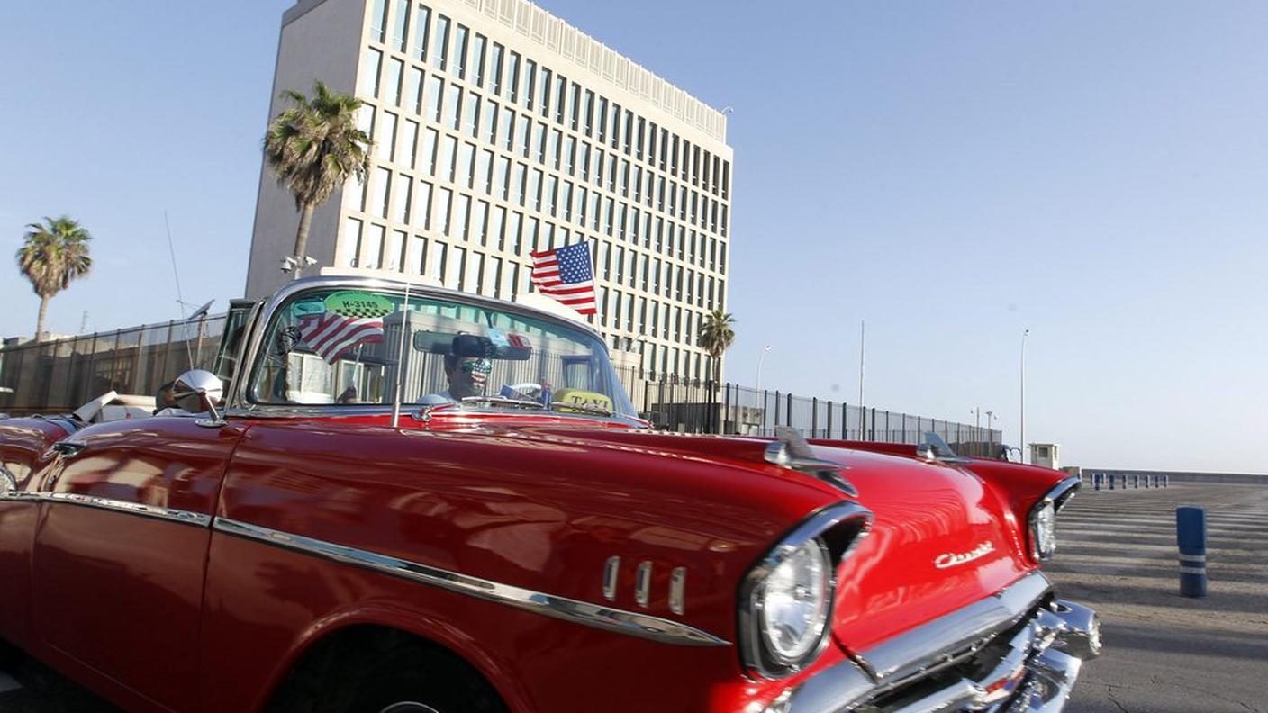 Nei pressi dell'ambasciata americana all'Avana
