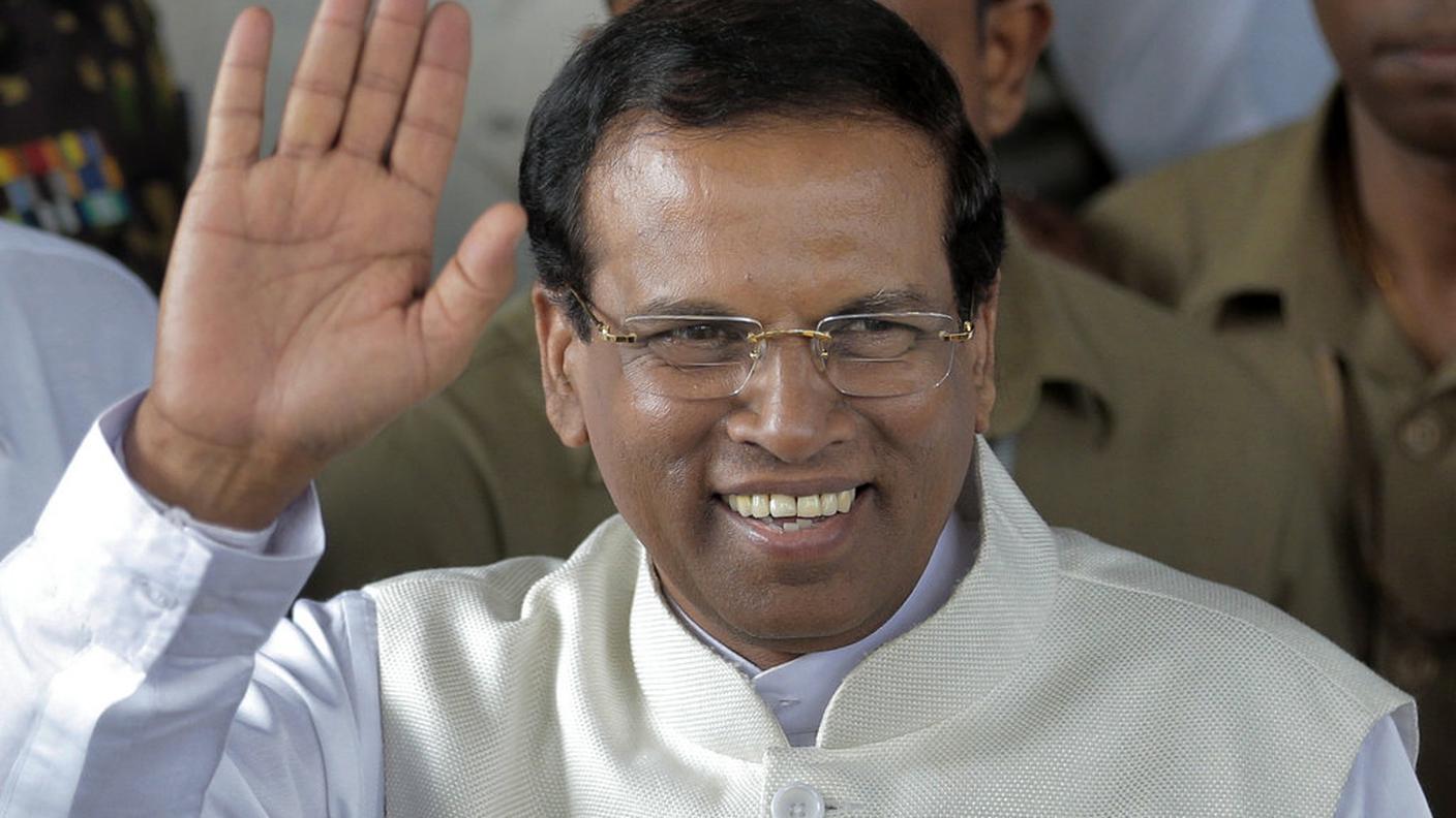 Il presidente Sirisena