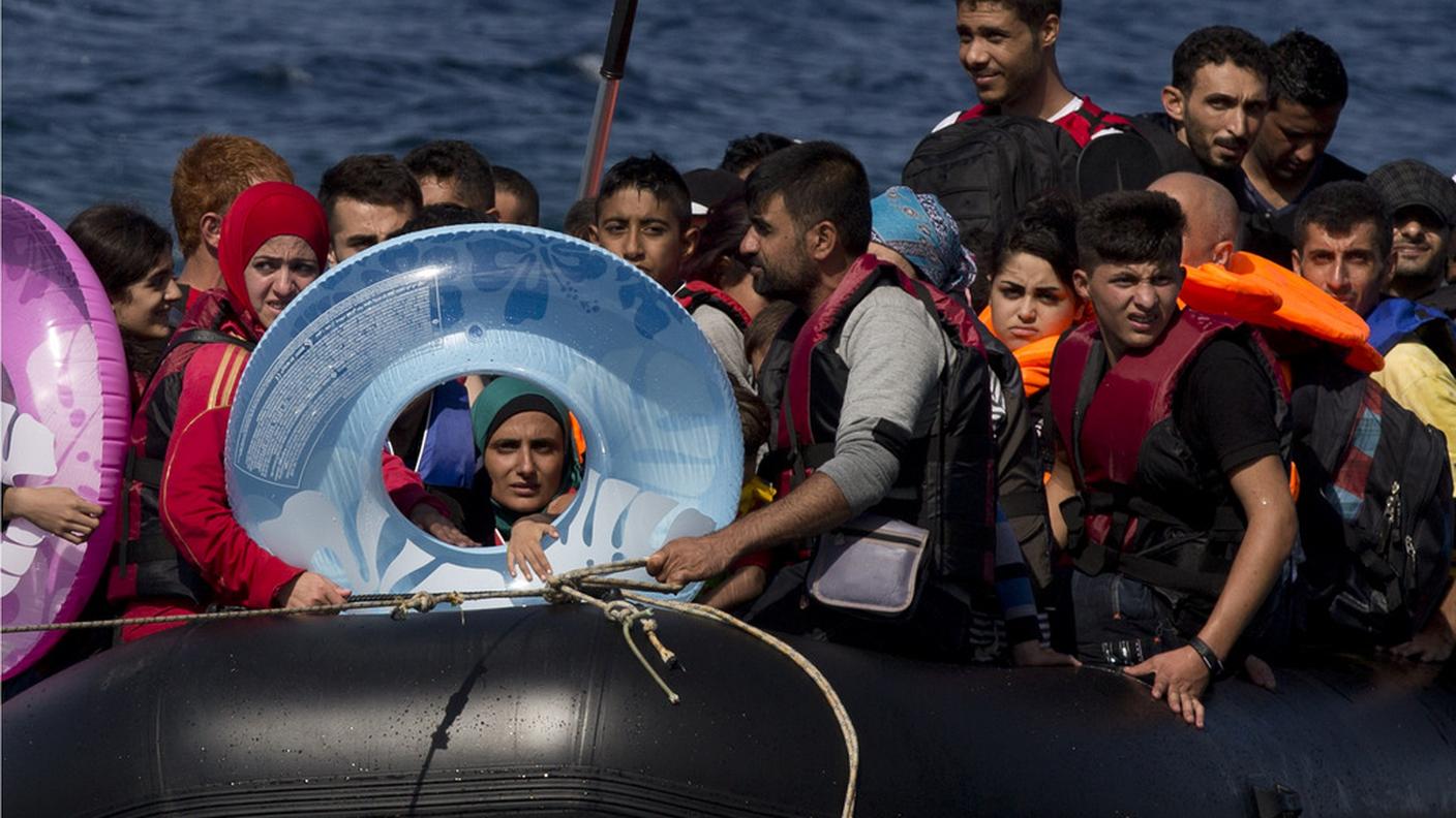 Un'immagine scattata pochi giorni fa sulle coste della Grecia