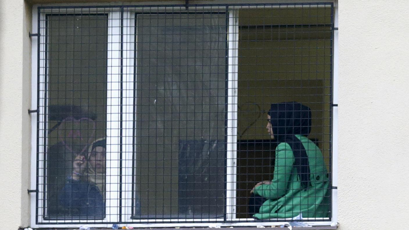 Giovani migranti nel centro di detenzione di Bela-Jezova