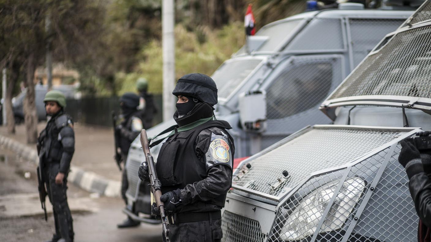 La polizia per strada