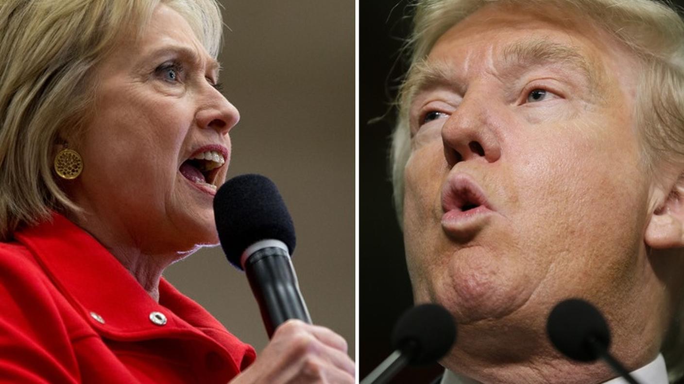 Clinton e Trump, favoriti nei rispettivi campi
