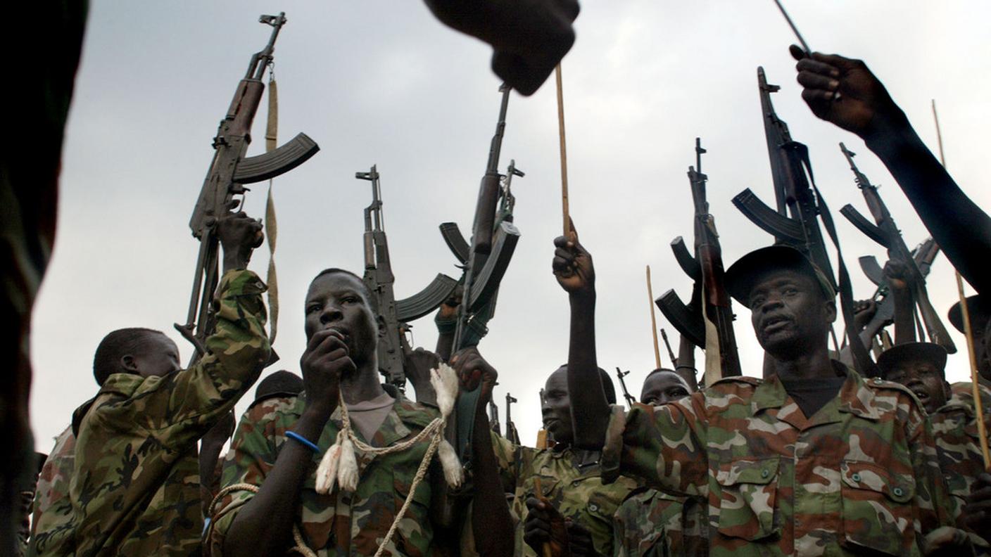 Miliziani delle forze SPLA