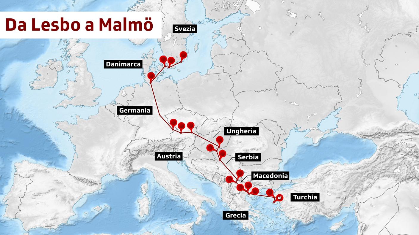 Le tappe del viaggio insieme ai migranti
