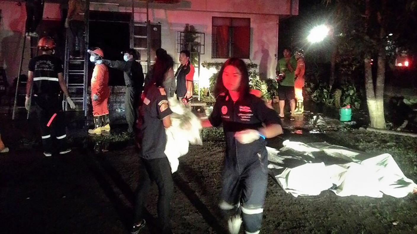 Un'immagine scattata sul luogo della tragedia