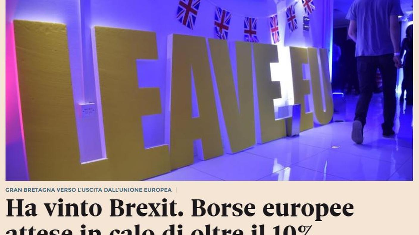 Sterlina ai minimi storici in apertura del Sole 24 ore