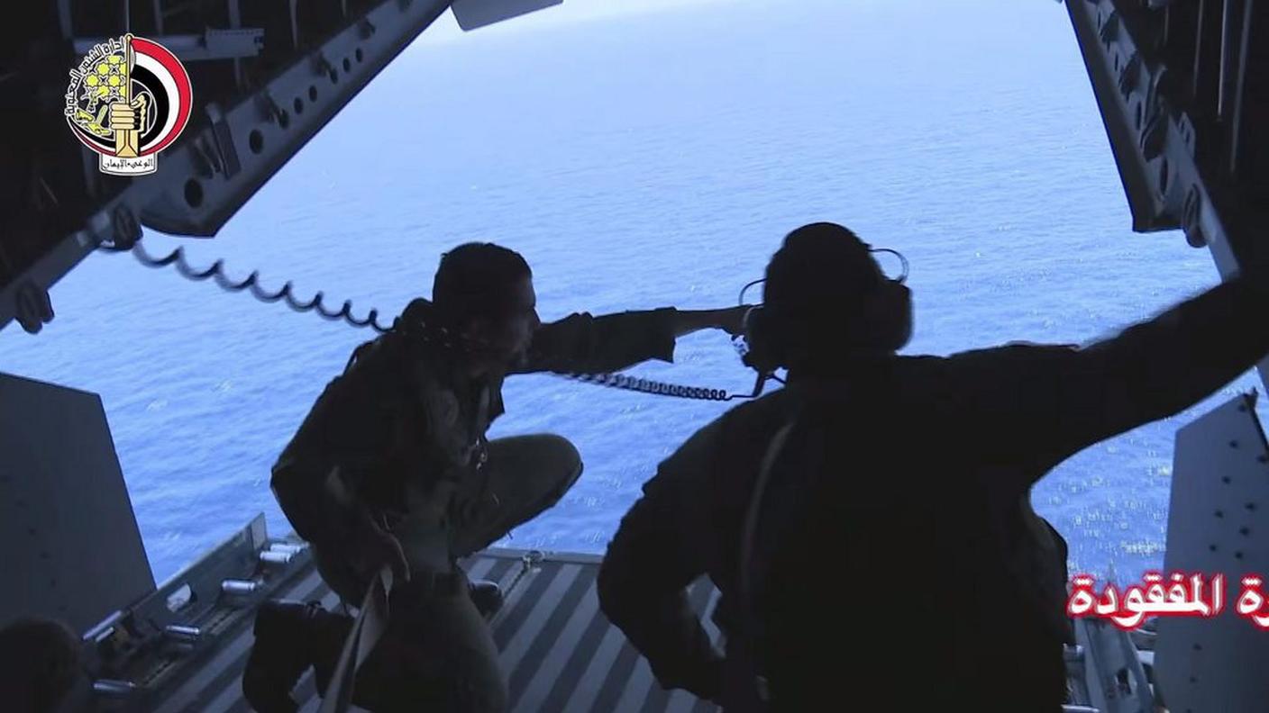 Un'immagine scattata mentre erano in corso le ricerche del relitto