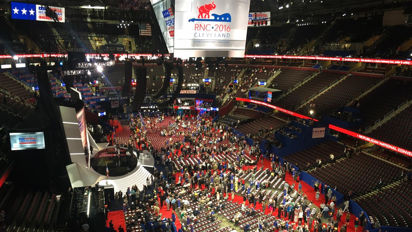 La Quicken Arena di Cleveland comincia a riempirsi