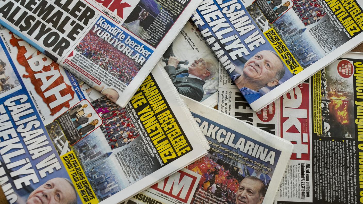 Per il presidente uscente molto spazio sui giornali