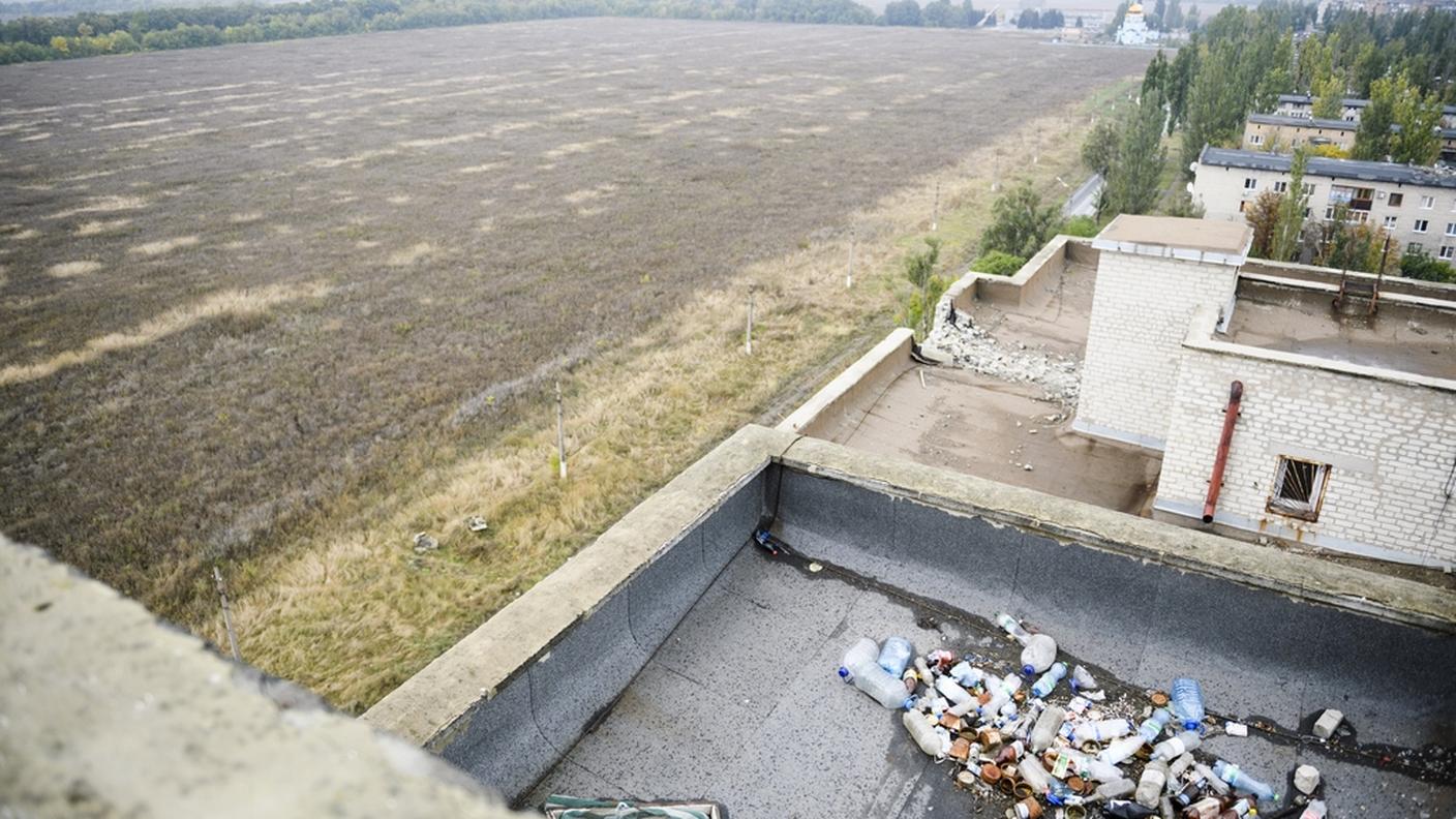 Avdiivka il fronte è lì, appena dopo le ultime case