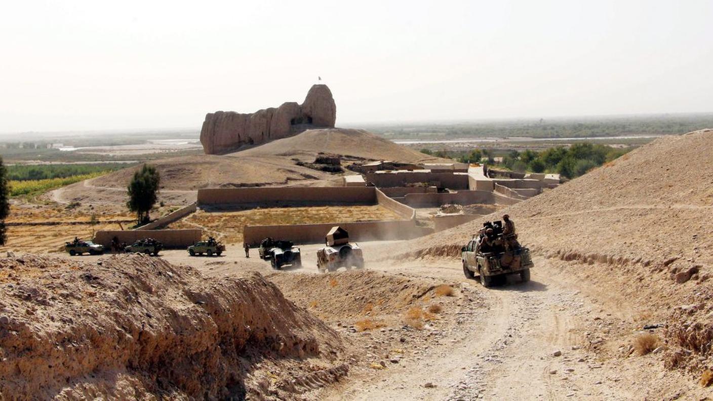 Una zona di guerra in Afghanistan