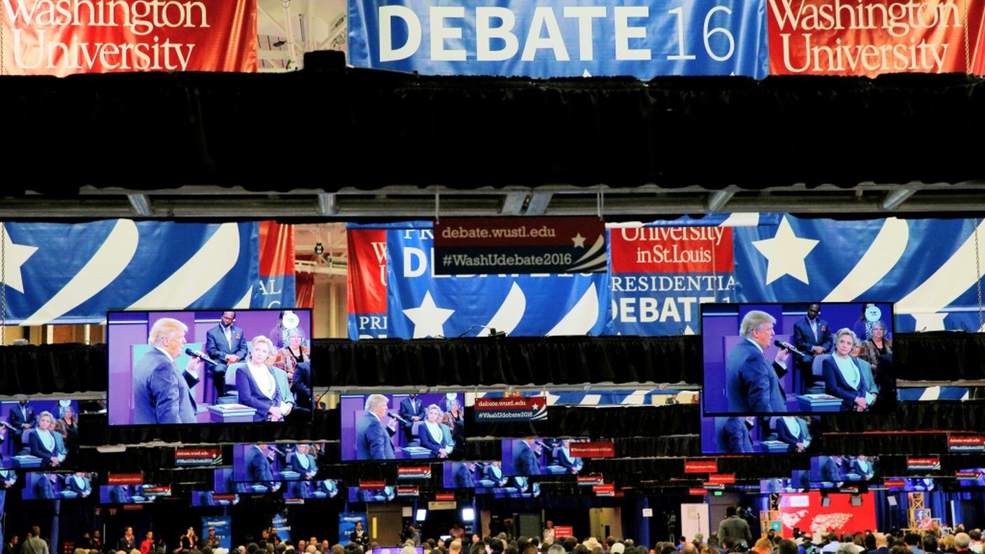 Uno dei dibattiti tra Donald Trump e Hillary Clinton