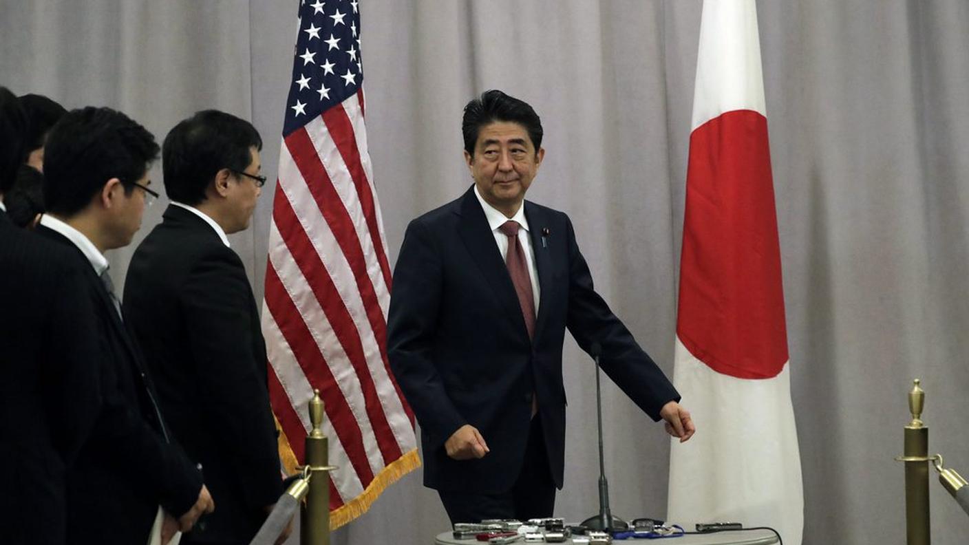 Il premier nipponico dopo l'incontro con Trump