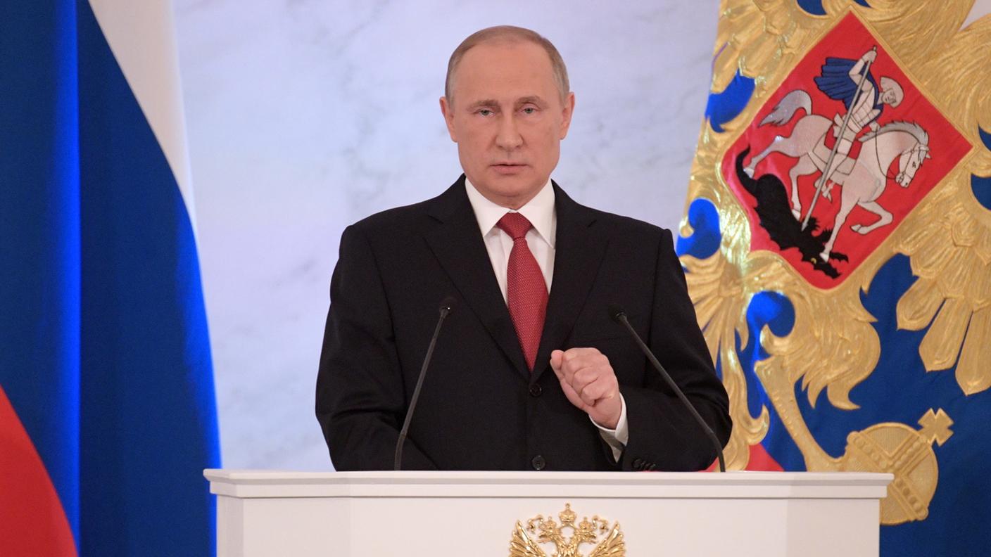 Il presidente russo Vladimir Putin