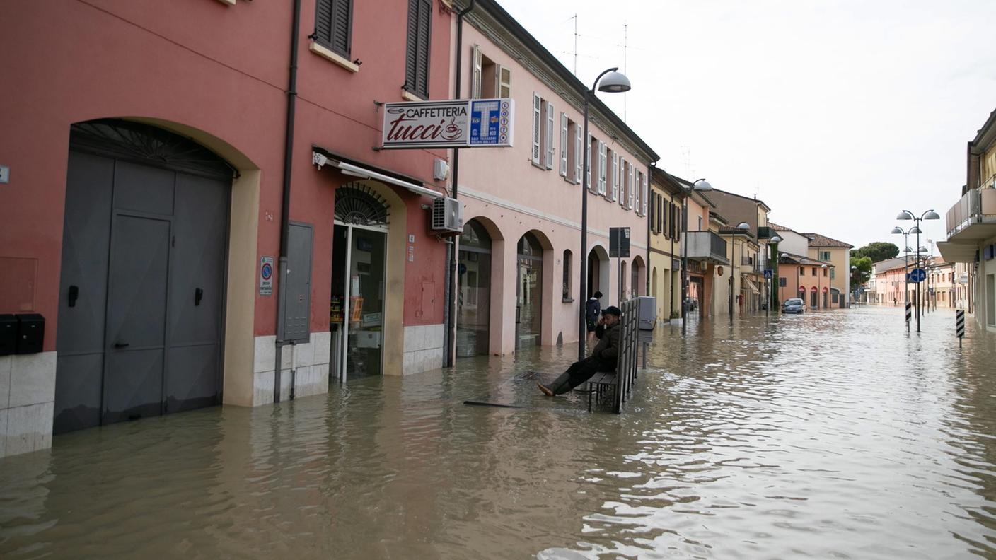 Una strada di Lugo, in provincia di Ravenna