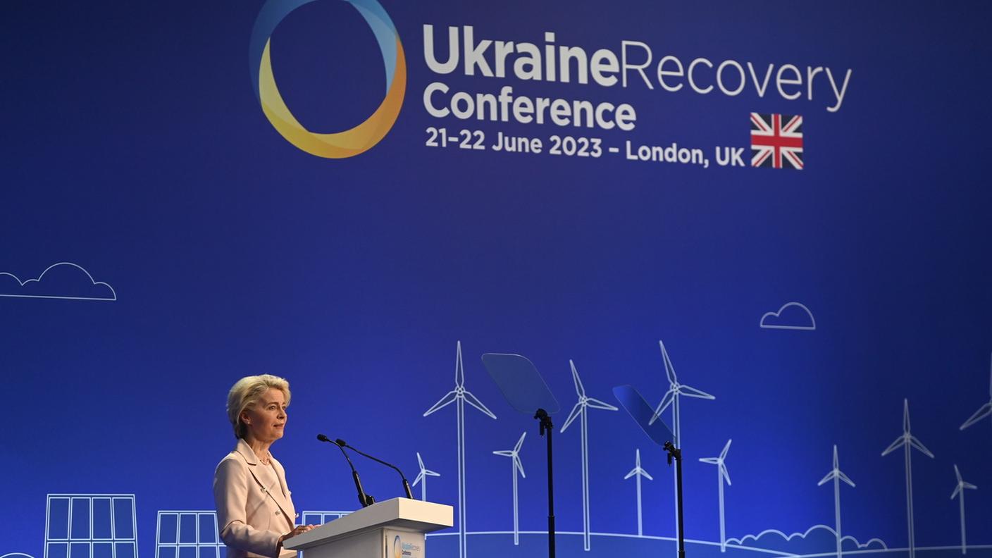 Ursula von der Leyen ha assicurato l'appoggio economico della Commissione europea a Kiev