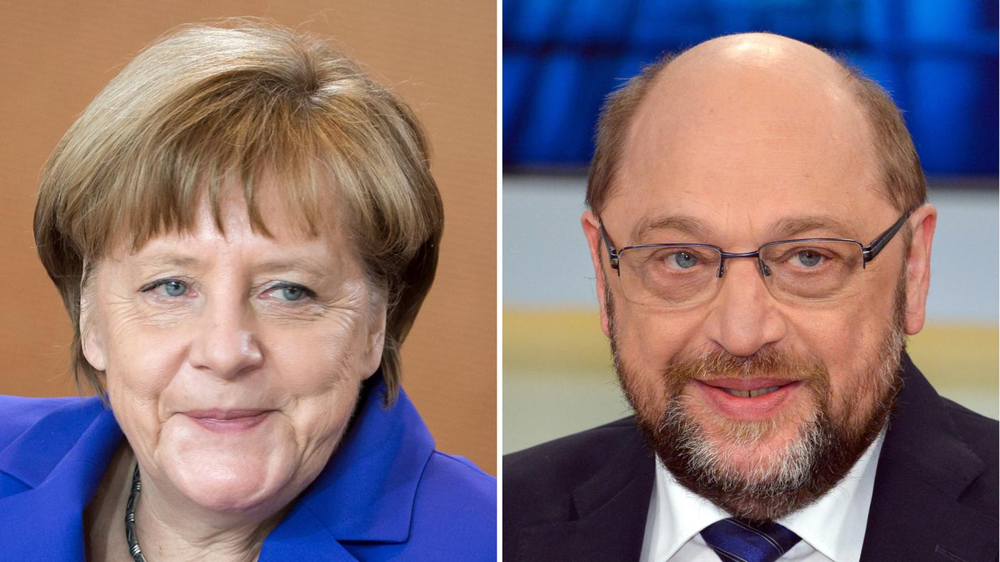Angela Merkel, Martin Schulz