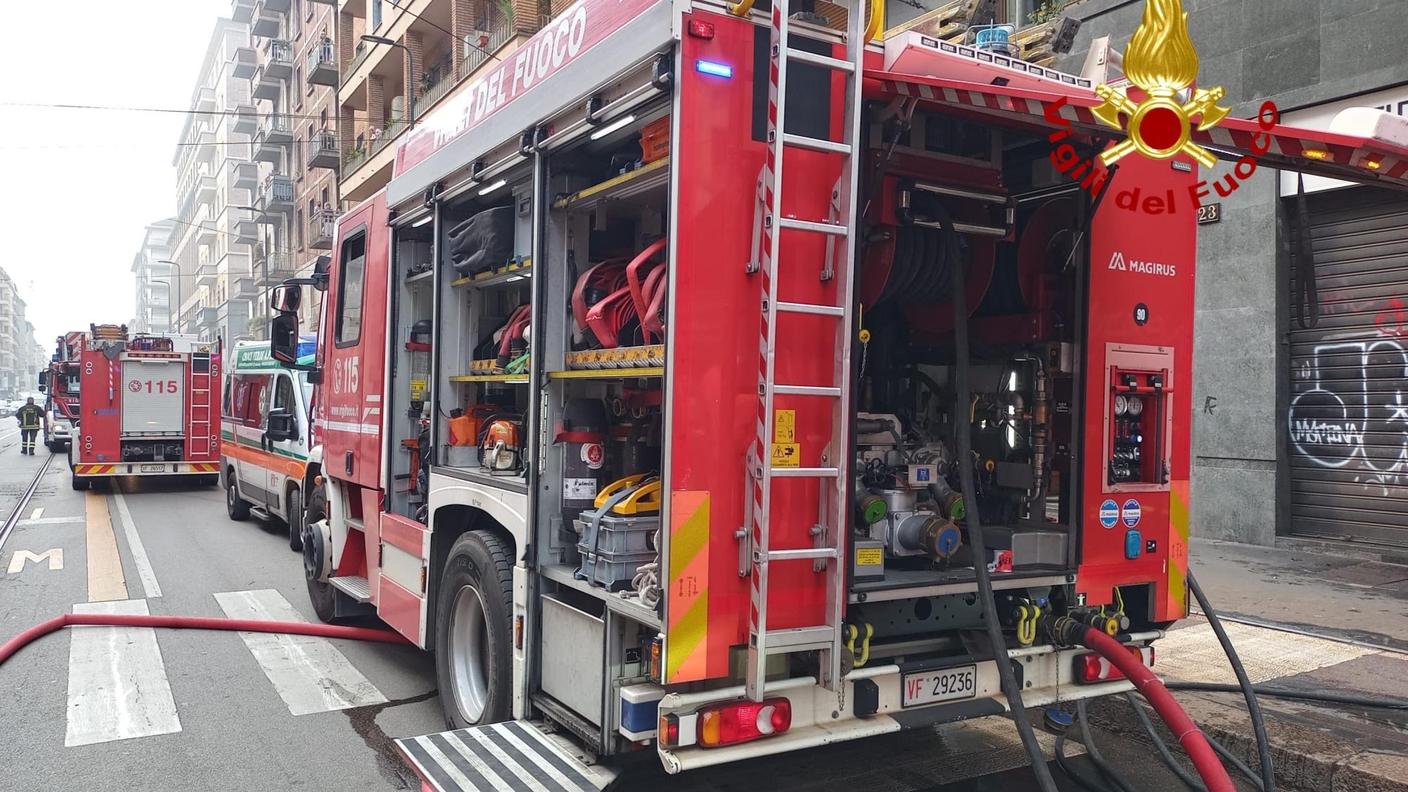 Incendio in una casa di riposo a Milano