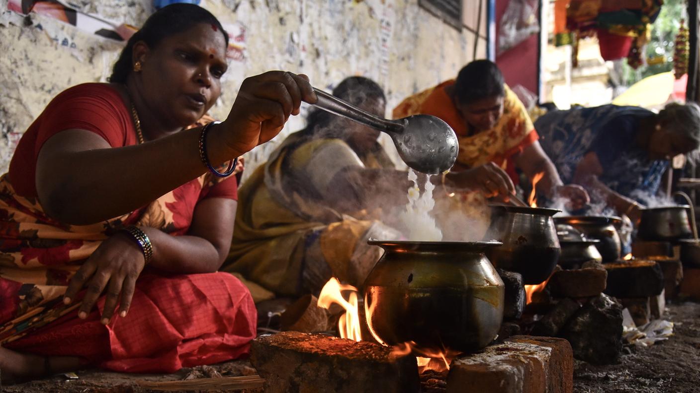 Il riso è uno degli alimenti base delle fasce più povere in India