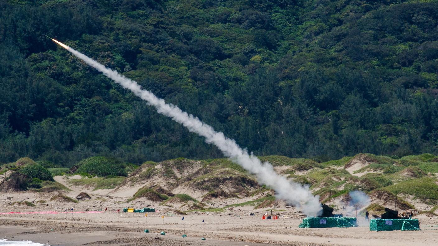 Un'esercitazione delle forze taiwanesi