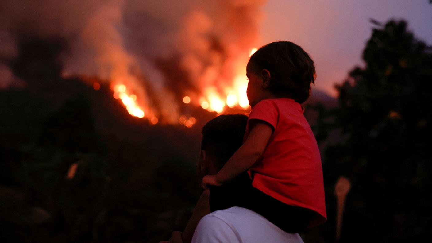 Incendio boschivo a Tenerife