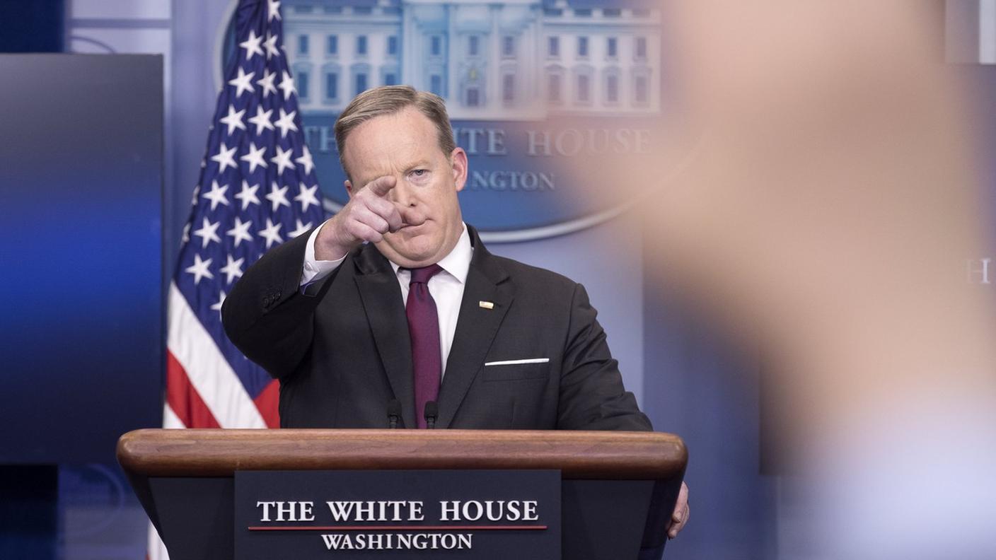 Il portavoce della Casa Bianca Sean Spicer