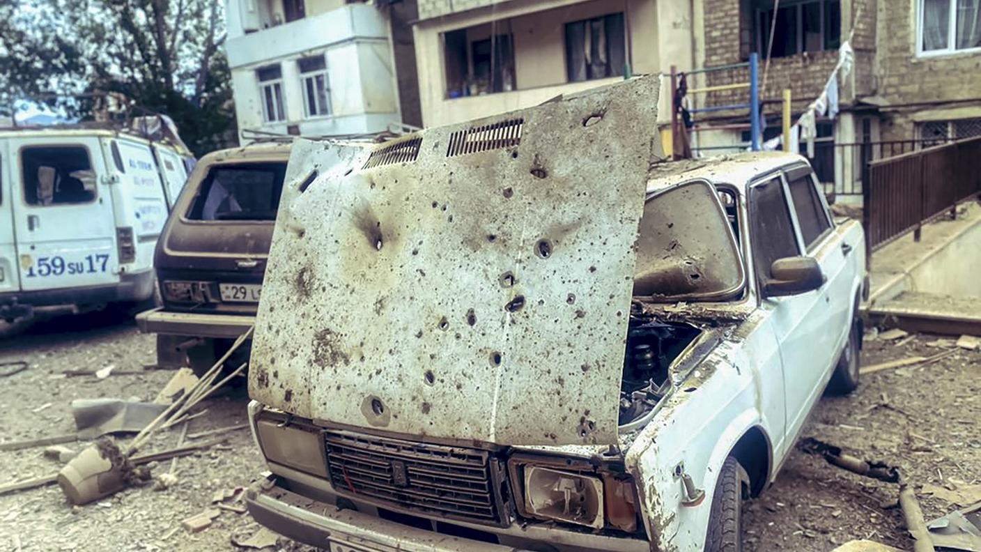 Colpita anche la capitale Stepanakert