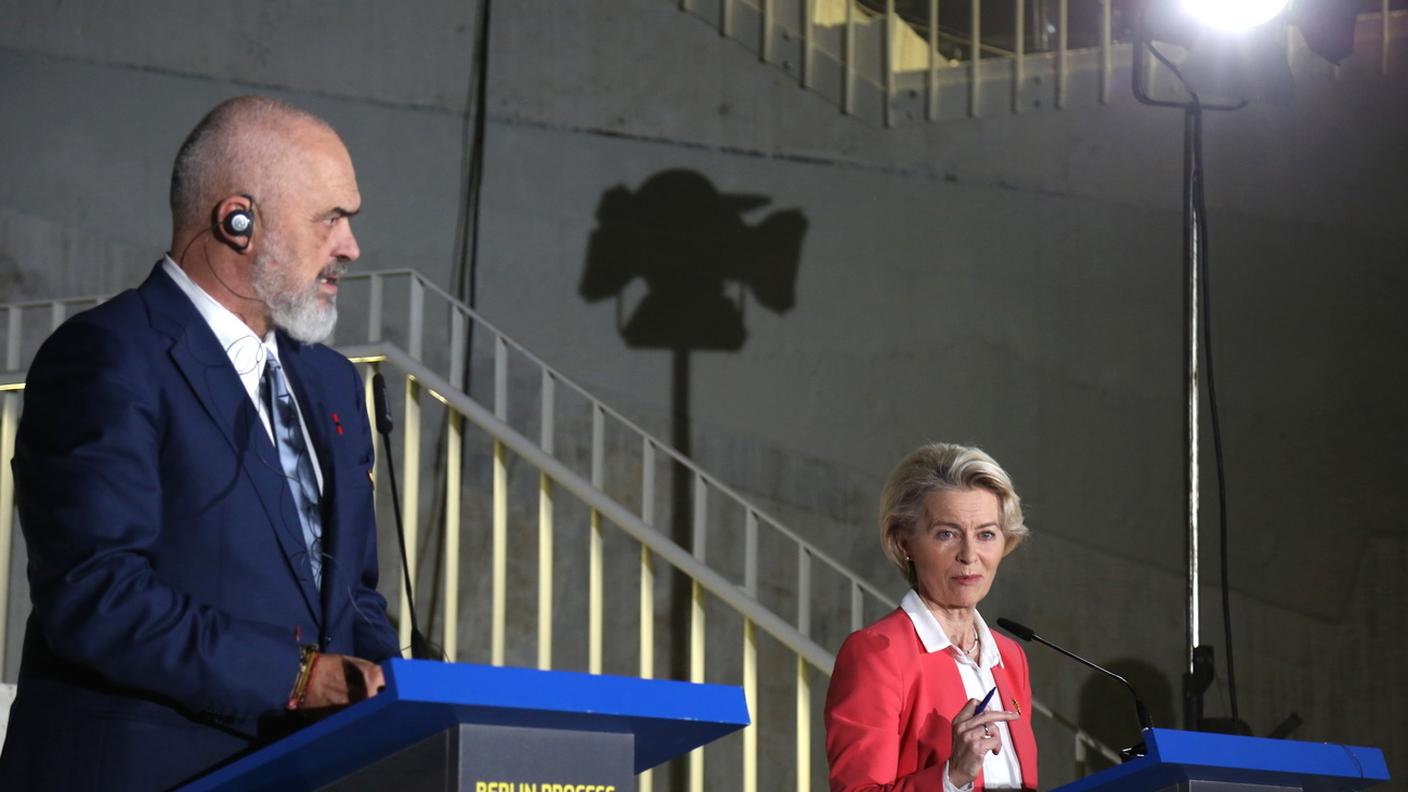 Edi Rama e Ursula von der Leyen a Tirana 