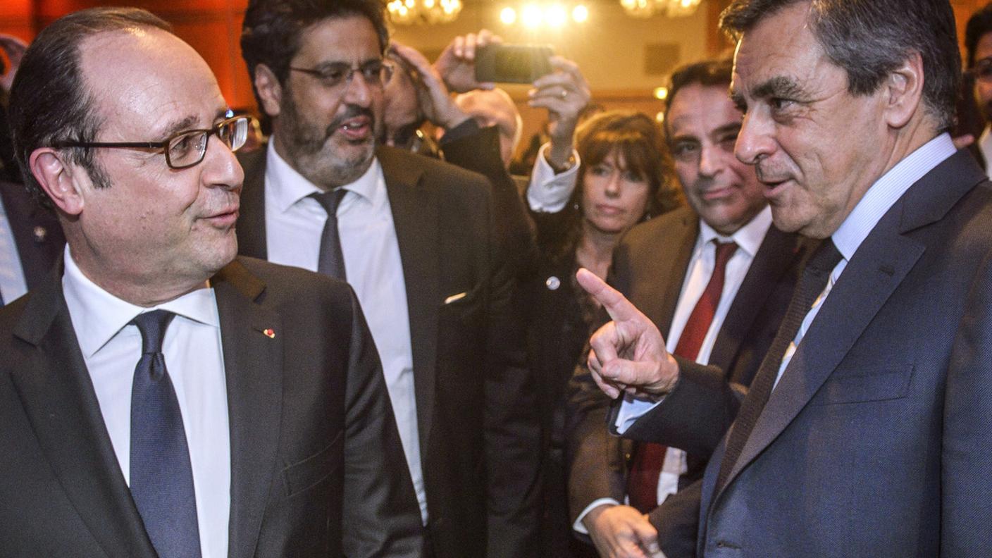 Hollande con Fillon nel febbraio 2017