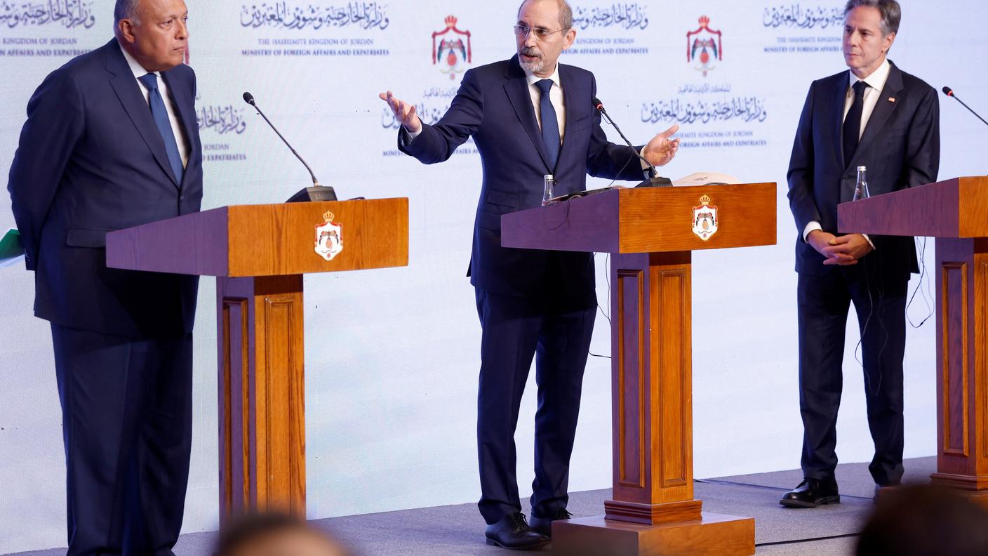 La conferenza stampa tenutasi sabato ad Amman
