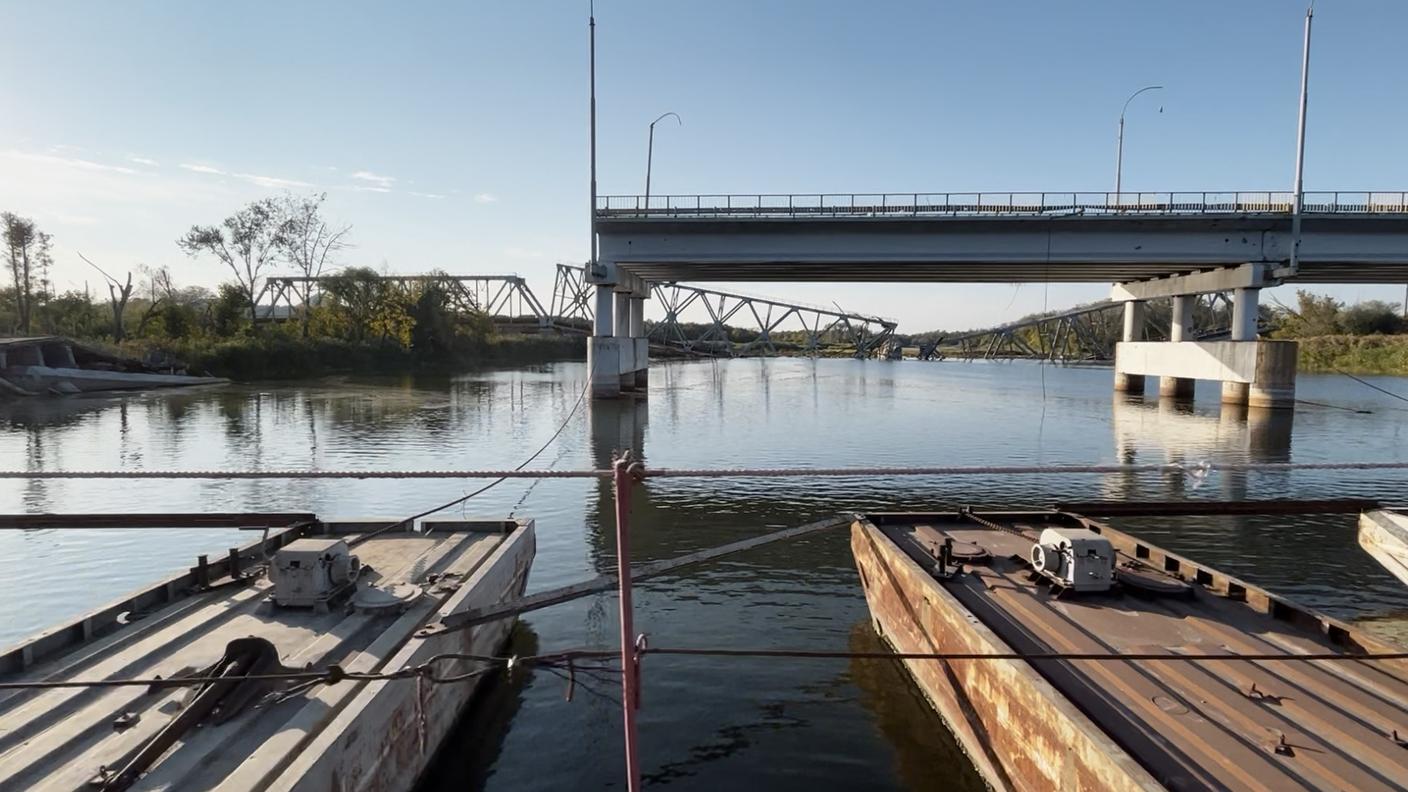 Donbass, un ponte crollato in direzione di Lyman
